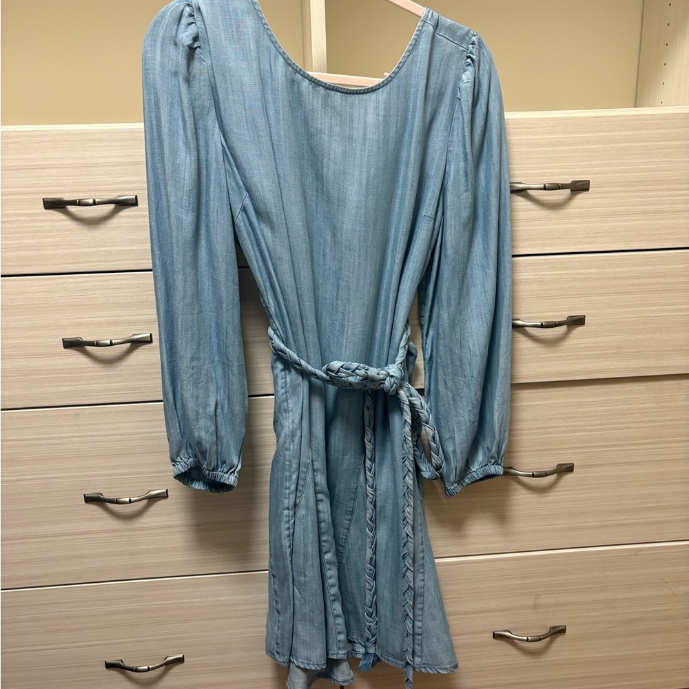 Vineyard Vines Light Blue Long Sleeve Dress - Picture 2 of 6